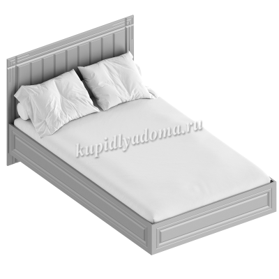 Кровать Вита 1.2 с настилом (Силк маус серый)
