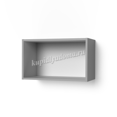 Шкаф верхний со стеклом ШВС 600Х кухня Крафт (Дуб сонома/Темный бетон)